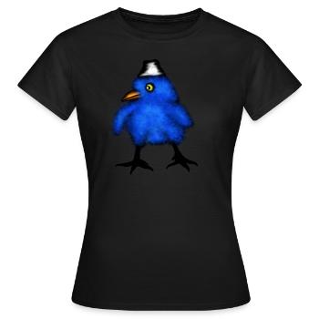 Kücken blau - Frauen T-Shirt - Schwarz - Vorne - AI Model Female 172 dark (172cm)