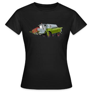 Harvester driver Harvester Bauer - Women's T-Shirt - black - Front - AI Model Female 172 dark (172cm)
