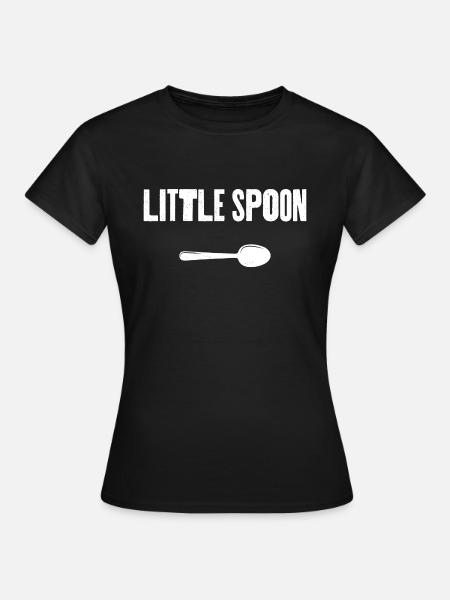 Kleiner Löffel - Frauen T-Shirt - Schwarz