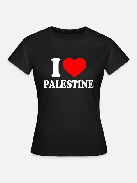 I love palestine - T-shirt dam - svart