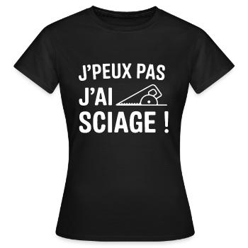 Ich kann nicht, ich habe gesehen! - Frauen T-Shirt - Schwarz - Vorne - AI Model Female 172 dark (172cm)