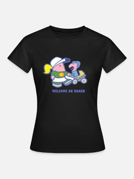 Willkommen an Bord - Frauen T-Shirt - Schwarz