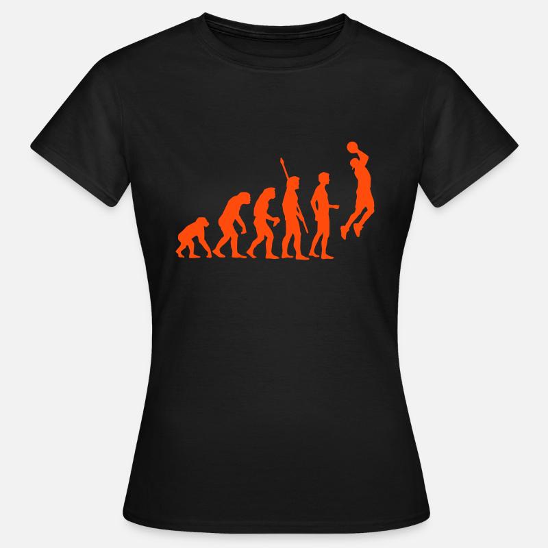 evolution_basketball_b_1c - Frauen T-Shirt - Schwarz