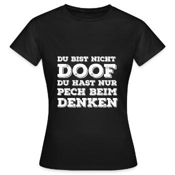 Tu n'es pas un cadeau idiot - T-shirt Femme - noir - Devant - AI Model Female 172 dark (172cm)