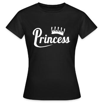 Ich bin die Prinzessin - originelle Geschenkidee - Frauen T-Shirt - Schwarz - Vorne - AI Model Female 172 dark (172cm)
