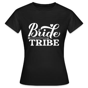 Tribu de la mariée - T-shirt Femme - noir - Devant - AI Model Female 172 dark (172cm)