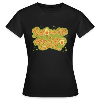 Régime cétogène Abhnemen Construction musculaire Cétose - T-shirt Femme - noir - Devant - AI Model Female 172 dark (172cm)