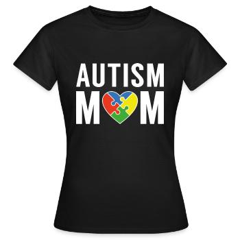 Autismus Mama - Frauen T-Shirt - Schwarz - Vorne - AI Model Female 172 dark (172cm)