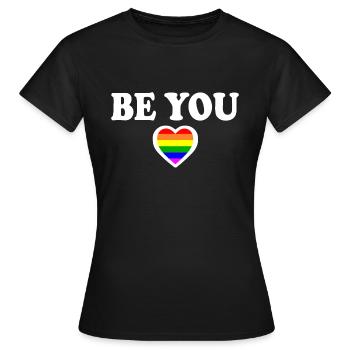 Be you - Frauen T-Shirt - Schwarz - Vorne - AI Model Female 172 dark (172cm)
