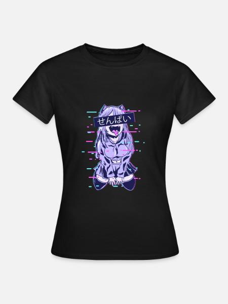 Anime Manga Kawaii al Anime Japonés Manga - Dame-T-shirt - sort