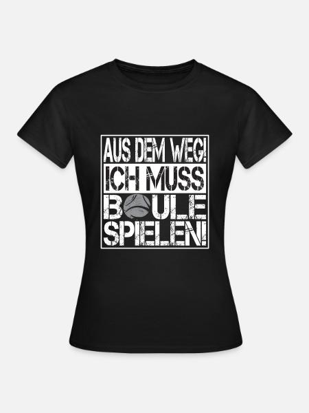 Boules Petanque - Frauen T-Shirt - Schwarz