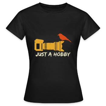 Observation d’oiseaux Un hobby - T-shirt Femme - noir - Devant - AI Model Female 172 dark (172cm)