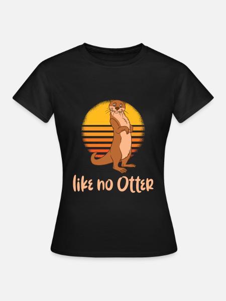 Fischotter Und Seeotter Like No Otter - Dame-T-shirt - sort