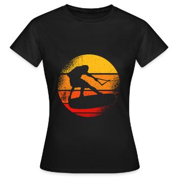 Wakeboard Wakeboarding - Women's T-Shirt - black - Front - AI Model Female 172 dark (172cm)
