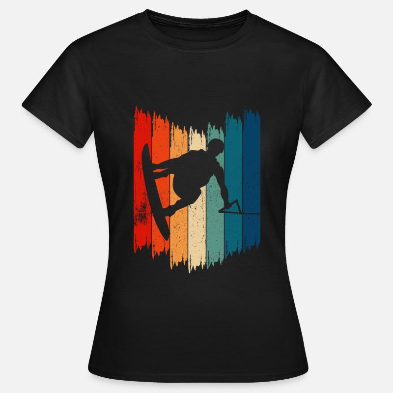 Wakeboard Vintage Wakeboarding - Women's T-Shirt - black