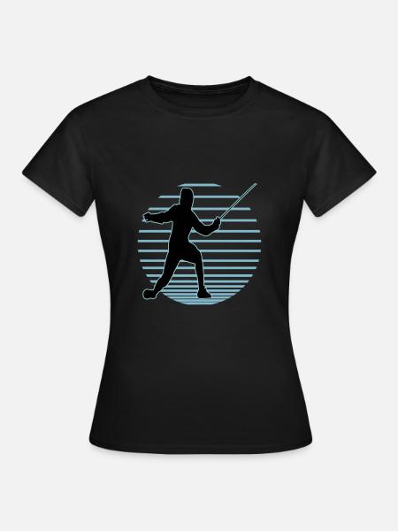 Escrime Escrime Escrime sportive - T-shirt Femme - noir