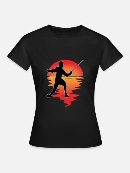 Escrime Escrime Escrime sportive - T-shirt Femme - noir