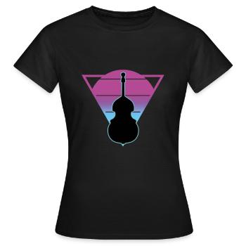 Contrebasse - T-shirt Femme - noir - Devant - AI Model Female 172 dark (172cm)