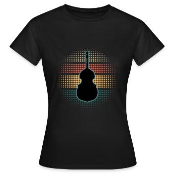 Contrebasse - T-shirt Femme - noir - Devant - AI Model Female 172 dark (172cm)