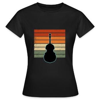 Contrebasse - T-shirt Femme - noir - Devant - AI Model Female 172 dark (172cm)