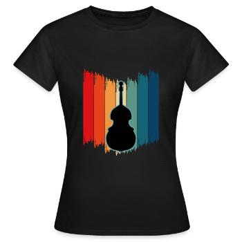 Contrebasse - T-shirt Femme - noir - Devant - AI Model Female 172 dark (172cm)