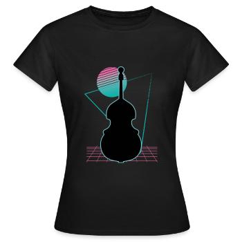 Contrebasse - T-shirt Femme - noir - Devant - AI Model Female 172 dark (172cm)