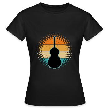 Contrebasse - T-shirt Femme - noir - Devant - AI Model Female 172 dark (172cm)