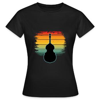 Contrebasse - T-shirt Femme - noir - Devant - AI Model Female 172 dark (172cm)