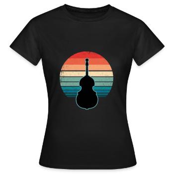 Contrebasse - T-shirt Femme - noir - Devant - AI Model Female 172 dark (172cm)