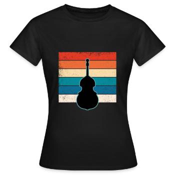 Contrebasse - T-shirt Femme - noir - Devant - AI Model Female 172 dark (172cm)