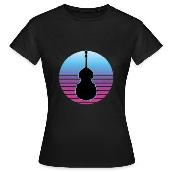 Contrebasse - T-shirt Femme - noir - Devant - AI Model Female 172 dark (172cm)