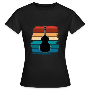Contrebasse - T-shirt Femme - noir - Devant - AI Model Female 172 dark (172cm)