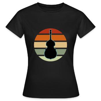 Contrebasse - T-shirt Femme - noir - Devant - AI Model Female 172 dark (172cm)