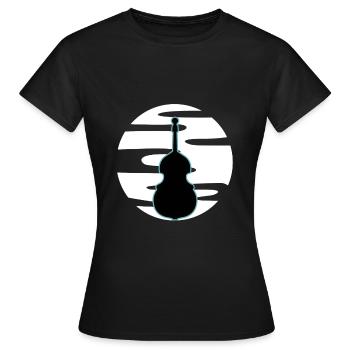 Contrebasse - T-shirt Femme - noir - Devant - AI Model Female 172 dark (172cm)
