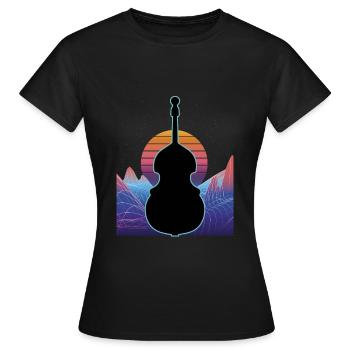 Contrebasse - T-shirt Femme - noir - Devant - AI Model Female 172 dark (172cm)