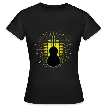 Contrebasse - T-shirt Femme - noir - Devant - AI Model Female 172 dark (172cm)