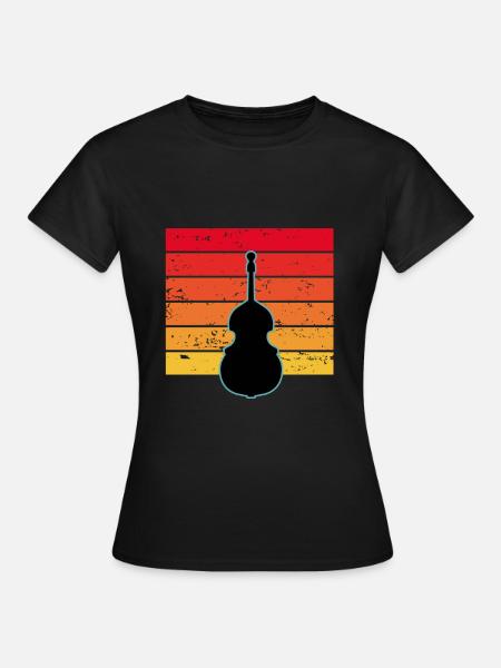Kontrabass - Frauen T-Shirt - Schwarz