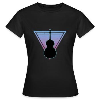 Contrebasse - T-shirt Femme - noir - Devant - AI Model Female 172 dark (172cm)