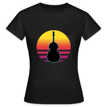 Contrebasse - T-shirt Femme - noir - Devant - AI Model Female 172 dark (172cm)