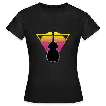 Contrebasse - T-shirt Femme - noir - Devant - AI Model Female 172 dark (172cm)