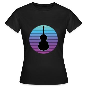 Contrebasse - T-shirt Femme - noir - Devant - AI Model Female 172 dark (172cm)