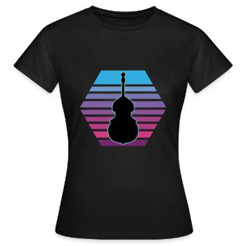 Contrebasse - T-shirt Femme - noir - Devant - AI Model Female 172 dark (172cm)