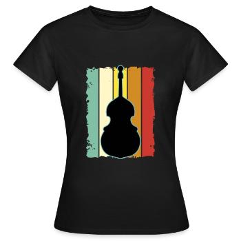 Contrebasse - T-shirt Femme - noir - Devant - AI Model Female 172 dark (172cm)