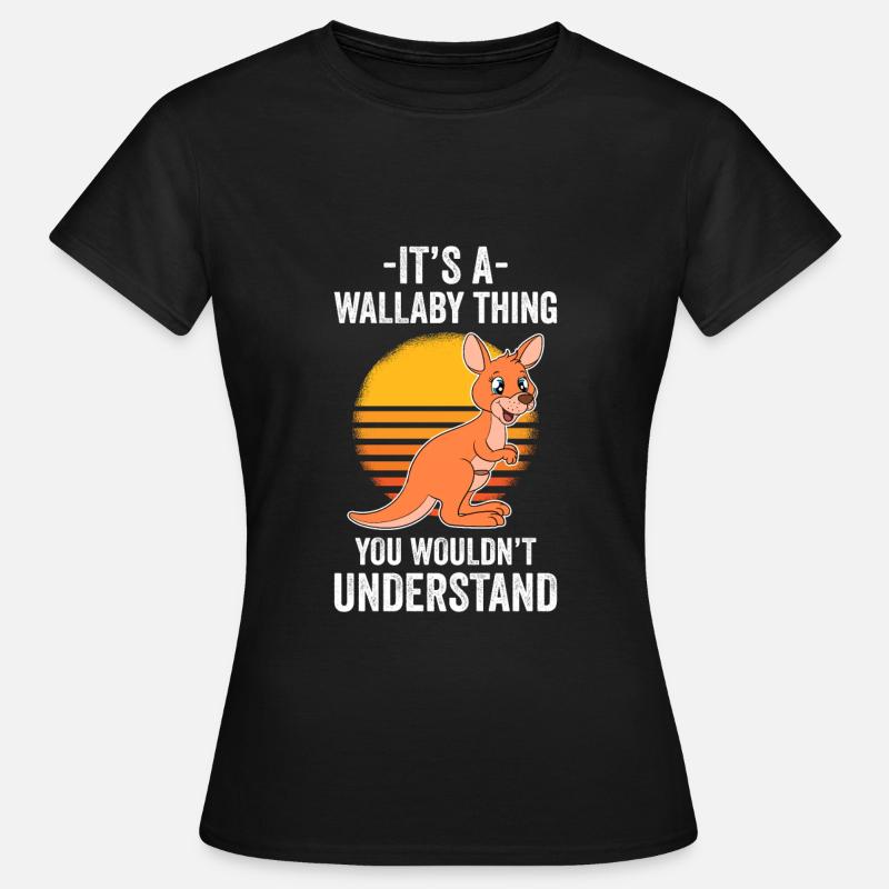 Wallaby Better Than Therapy - Women's T-Shirt - black