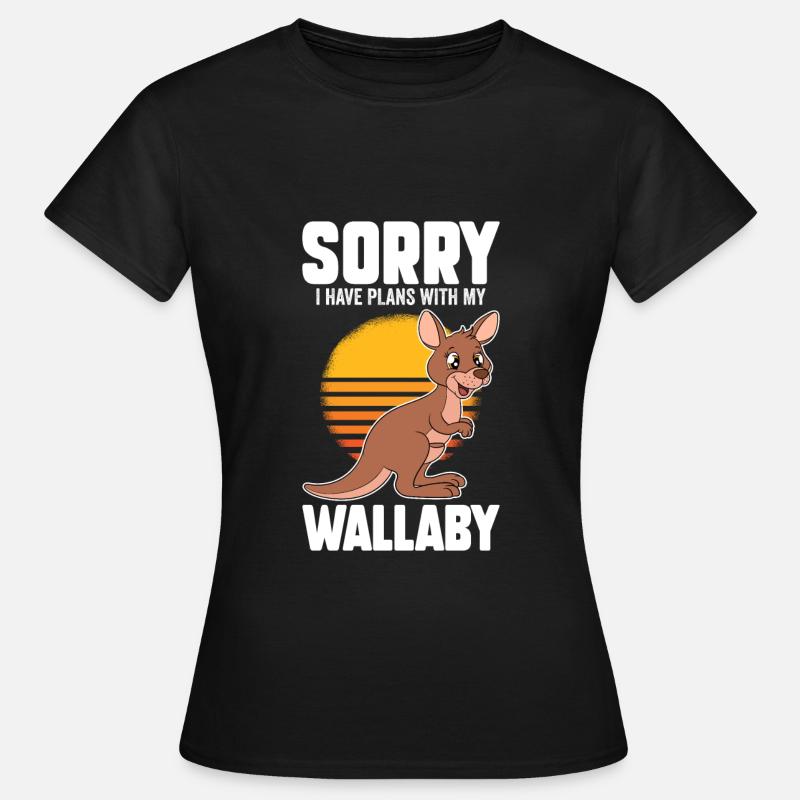 Wallaby Better Than Therapy - Women's T-Shirt - black