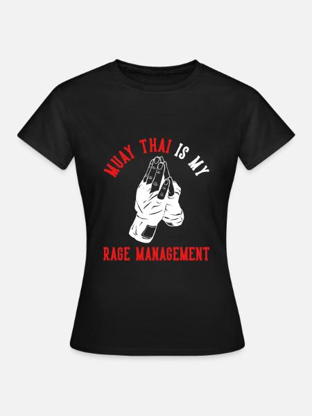 Muay Thai Boxing - Frauen T-Shirt - Schwarz