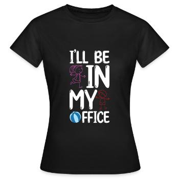 Au Pair Fille Maternelle Nounou - T-shirt Femme - noir - Devant - AI Model Female 172 dark (172cm)