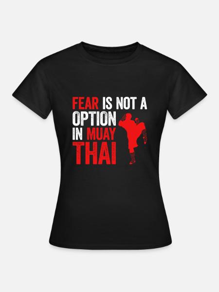 Muay Thai Boxing - Frauen T-Shirt - Schwarz