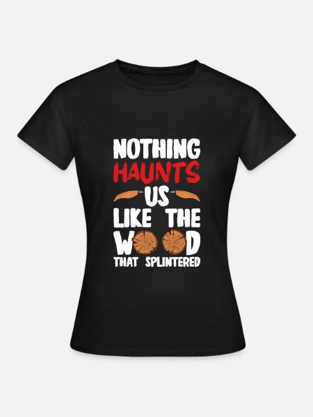 Holz schintzen Holzschnitzerei - Frauen T-Shirt - Schwarz