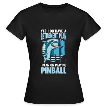 Pinball Machine Pinball Machine - Women's T-Shirt - black - Front - AI Model Female 172 dark (172cm)